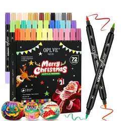 ANENG - Marcador De Acrílico De Doble Cabeza 36 Piezas-72 Colores