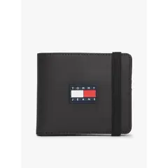 TOMMY HILFIGER - Billetera Daily Logo Engomado Tommy Jeans Negro