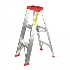 GENERICO - 0,9mt 90kg Taburete Tijera Aluminio 3-Peldano Escalera 0.91mt Escala