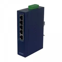 PLANET - 5-100 Switch Industrial no-Admin Riel-DIN 12-48VDC 24VAC Dual