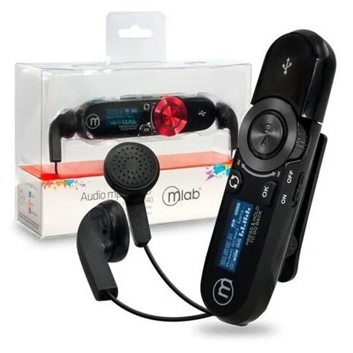 MICROLAB - Reproductor Mp3 Microlab 8Gb Sport Negro
