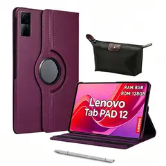 LENOVO - Tablet Pad 12 8GB+128GB 11 Full HD IPS Wi-Fi + Case Morado + Lápiz