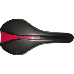 DDK - Asiento Sillin ZORT Racing MTB Negro/Rojo para Bicicleta