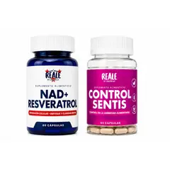GENERICO - Pack Reale Control Sentis + NAD+ Resveratrol 120 Cápsulas