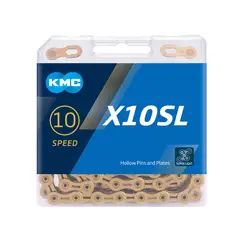 KMC - CADENA para Bicicleta MontañaRutaDHXC X10SL 10 VEL.