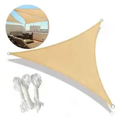 GENERICO - Toldo Vela Triangular 3x3x3 Para Sombra Exterior