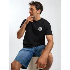 RIP CURL - Polera MC Shore Negro Hombre