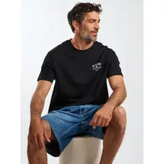RIP CURL - Polera MC Swell Negro Hombre