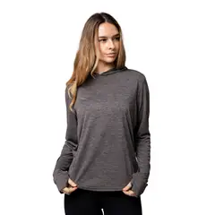 LENGA - Polera Mujer Grit-Dry Manga Larga Con Capucha Nayla Lenga® UPF+50