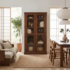MUEBLES DURAN - Vitrina Madera Marsella