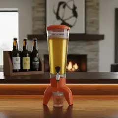 GENERICO - Dispensador Cerveza 3 Litros Bluetooth Parlante LED 3L