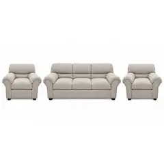 MR WOOD - Juego de Living Napoli 3-1-1 Beige