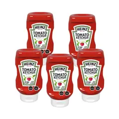HEINZ - Pack 5 Ketchup Frasco Squeeze 397g