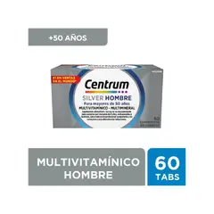 CENTRUM - Multivitamínico Silver Hombre 60 Tabletas
