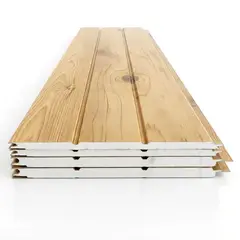 DOER - Metal Siding Cipres Biselado 3 tablas, 2900x383x16mm, Caja 8 Unids.