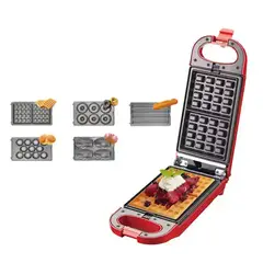 IRM - Wafflera Multifuncional 5 En 1 RAF R.575 Potencia 700W Placas Intercambiables Antiadherentes