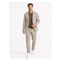 ARROW - Traje Poli Viscosa Spandex Tailored Fit Beige