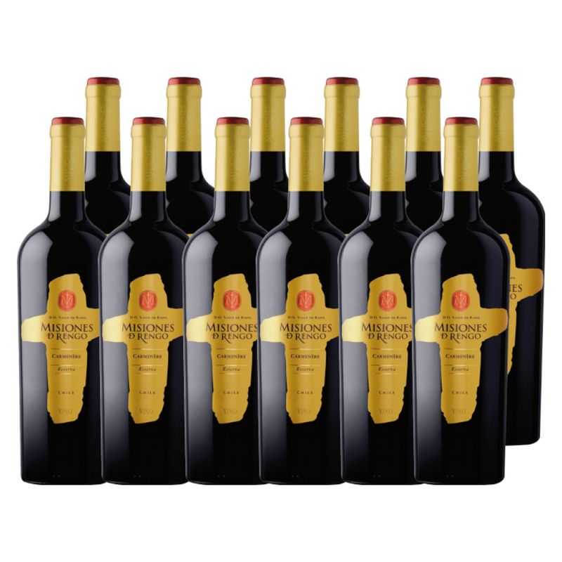 MISIONES DE RENGO - 12 Vinos Misiones De Rengo Reserva Carmenere