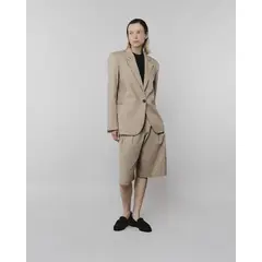AURE 0001 - Blazer de Mujer Lino Camel