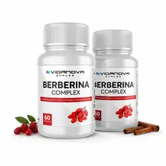GENERICO - Pack 2 Berberina Complex Vinagre Manzana Canela Cromo 120 Cápsulas
