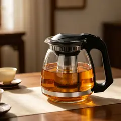 FISSMAN - Tetera de Vidrio con Infusor Cental 1500 ml -