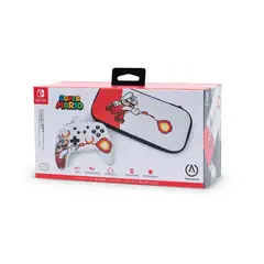 NINTENDO - Control Powera Super Mario + Estuche Slim Switch