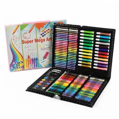 IRM - Super Mega Art Set De 168 Piezas Maletin De Pintura Y Dibujo Infantil Con Lapices Y Acuarelas
