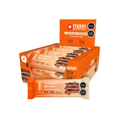 SUPLETECH - Caja Waffle Bar 12 Unid Hazelnut Spread - Maxi Nutrition