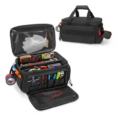 GENERICO - Bolso Porta Herramientas 11 Bolsillos 36,7 cm Negro