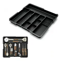 KUANGYE - Organizador Ajustable Cubiertos Expandible Compartimentos