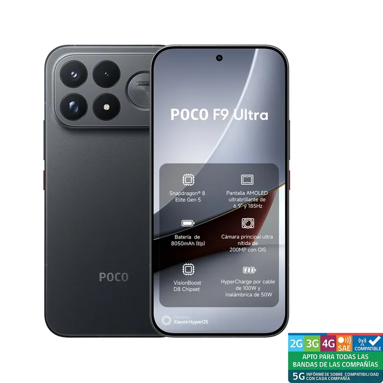 POCO F9 Ultra Negro 16GB RAM 512GB ROM