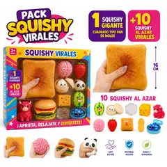 GENERICO - Box Squishy Gigante Viral + 10 Virales al azar