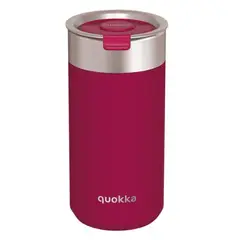 QUOKKA - VASO CAFE TERMICO ACERO INOXIDABLE BOOST MAROON 400 ML