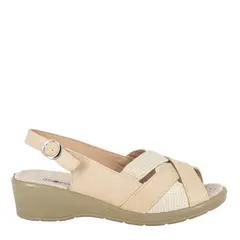 PASSER - Sandalia Confort Ajustable Zarp Beige