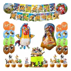GENERICO - Kit Cumpleaños Decoración Granja De Zenón Niños