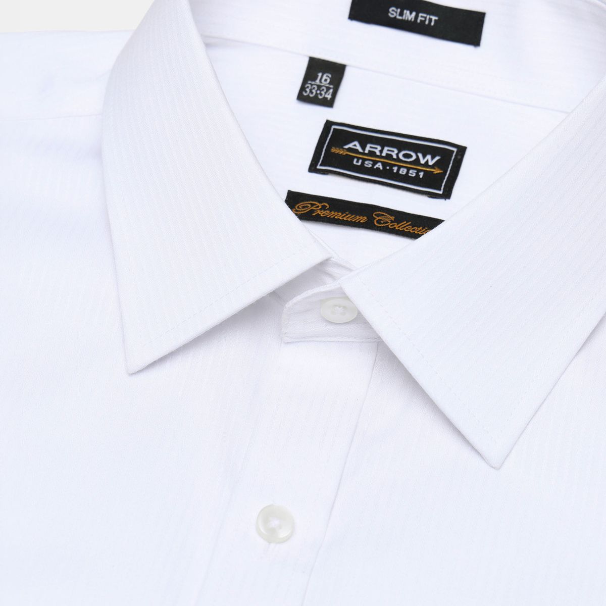 ARROW - Camisa Formal Texturada Slim Fit Blanco Arrow ARROW