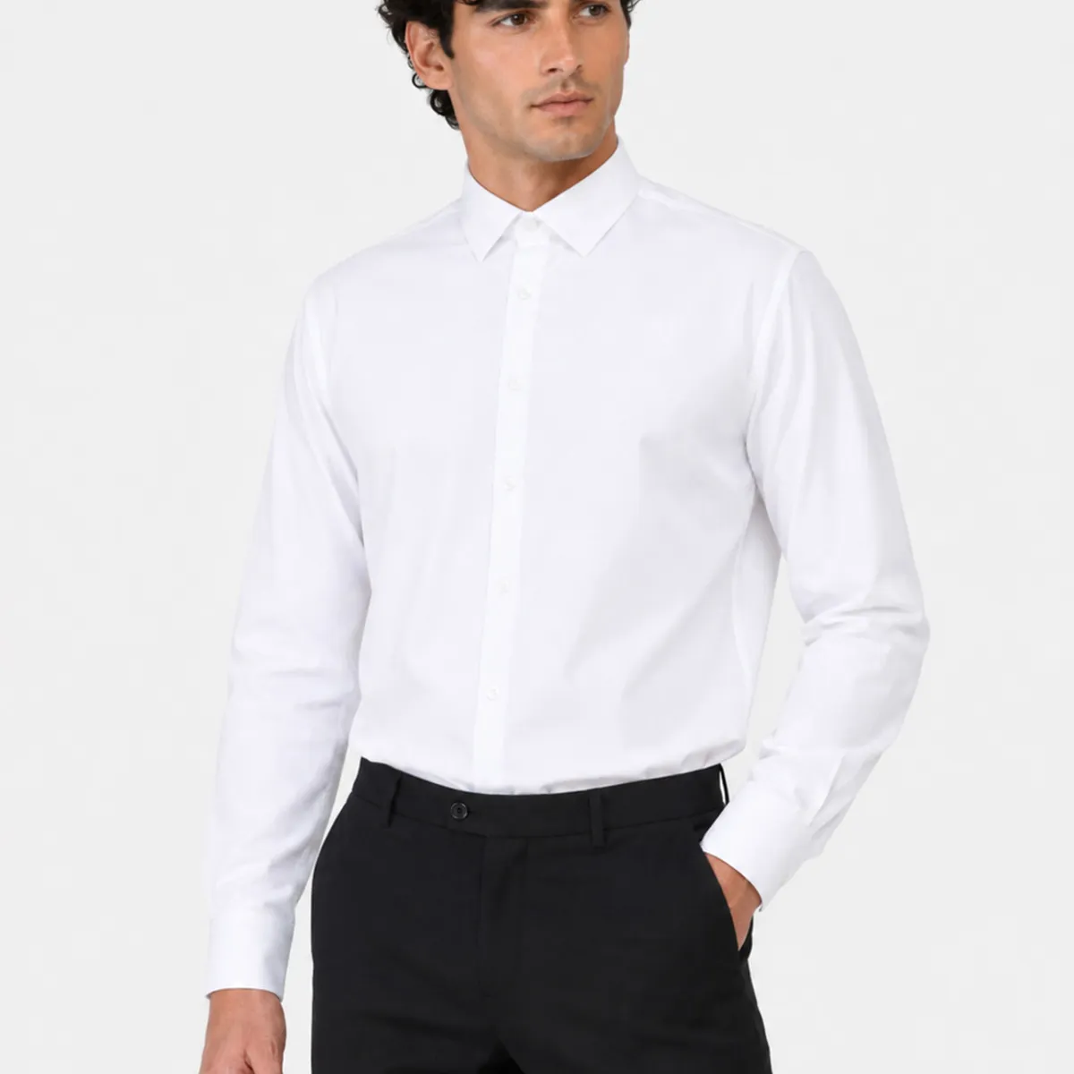 ARROW - Camisa Formal Texturada Tailored Fit Blanco Arrow ARROW
