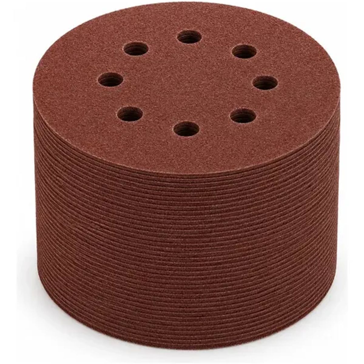 KLINGSPOR - Pack 50 Disco Lija Pulir Madera 125mm Grano 100ps Klingspor Marrón