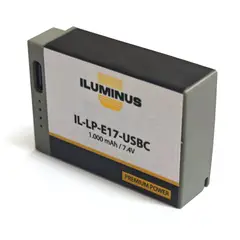 GENERICO - Iluminus IL-LP-E17-USBC Batería Con Puerto Usb-C de Carga Para Cámaras Que Usan LP-E17