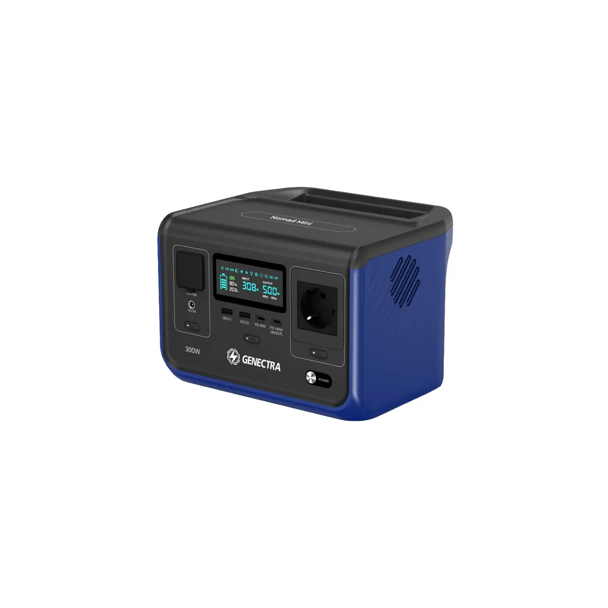 GENECTRA - Estación de Energía Genectra Nomad Mini 300W 288Wh Azul