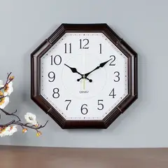 GK - RELOJ MURAL GENERICO HEXAGONAL ANALOGO SILENCIOSO