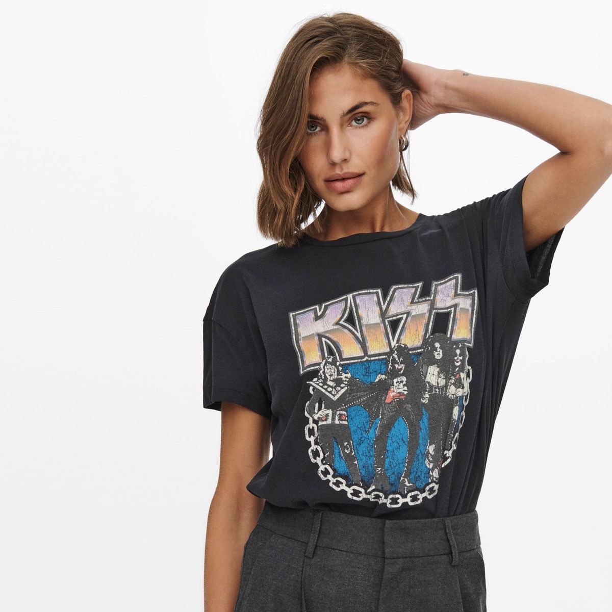 ONLY - Polera Estampada Manga Corta Mujer Only