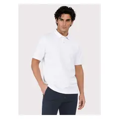 ARROW - Polera Pique Regular Fit Blanco