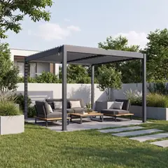 RELAN - Pérgola Bioclimática Shade-B Galvanizada 304x304x218cm