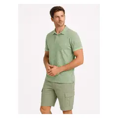 ARROW - Polera Print Pique Regular Fit Verde