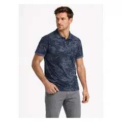 ARROW - Polera Print Pique Regular Fit Azul