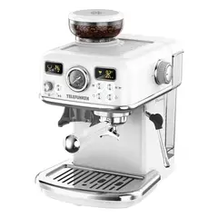 TELEFUNKEN - Cafetera Espresso con Molinillo Parma Blanca