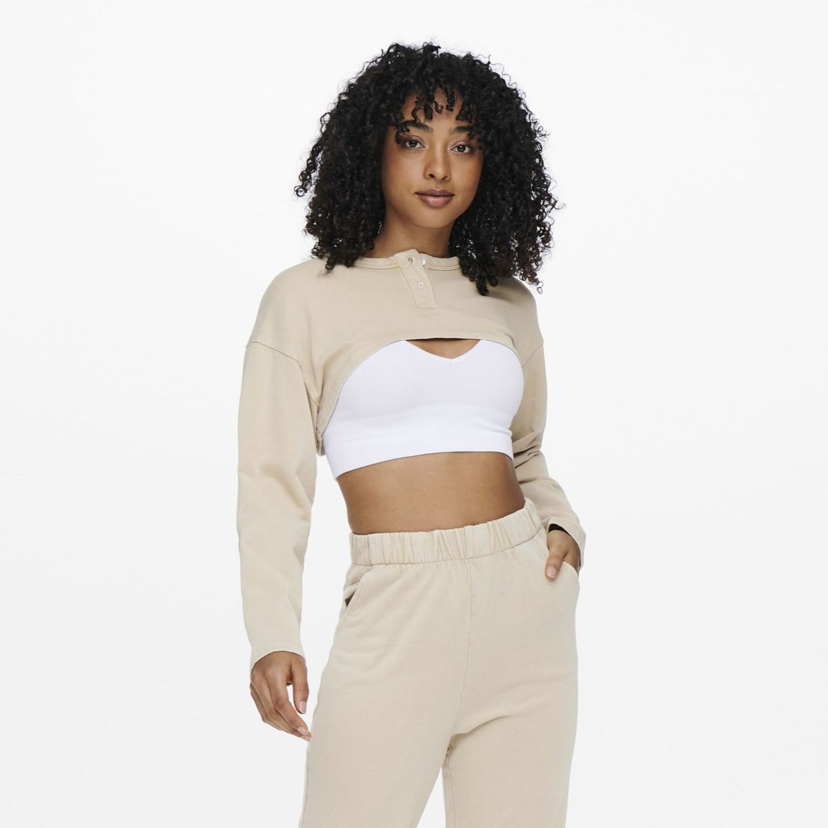 ONLY - Polerón Corto Mujer