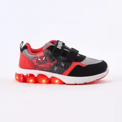 MARVEL - Zapatilla Luces Niño Spiderman Rojo