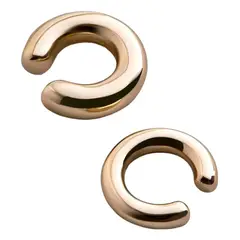 GENERICO - Earcuff Dorados a Presión en Acero Laminado 18K